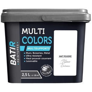 batir multicolors peinture multisupports mat poudré 2.5l - batir