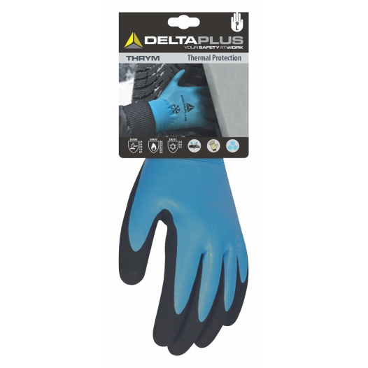 gant multinorme pour travaux de bricolage bleu - delta plus