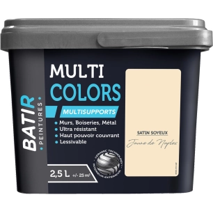 batir multicolors peinture multisupports satin soyeux 2.5l - batir
