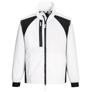 veste de travail wx2 stretch - taille s - blanc tall - portwest