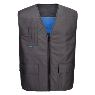 gilet rafraichissant - taille s/m - gris ardoise - portwest