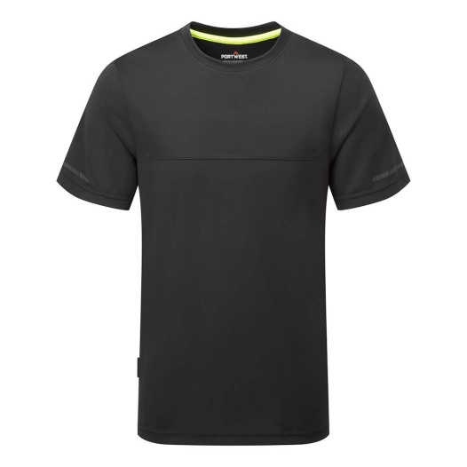 tee shirt léger mc ev4 - taille s - noir - portwest