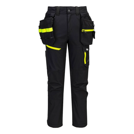 pantalon de travail stretch léger ev4 holsters amovibles - taille 32 - noir - portwest