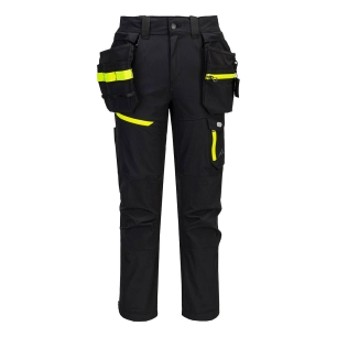 pantalon de travail stretch léger ev4 holsters amovibles - taille 38 - noir short - portwest