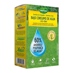 graines de gazon à faible consommation d'eau 1 kg 50 m2 60% d'économie d'eau