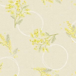 toile cirée déco access deco mimosa rl de 140cmx20m - access deco