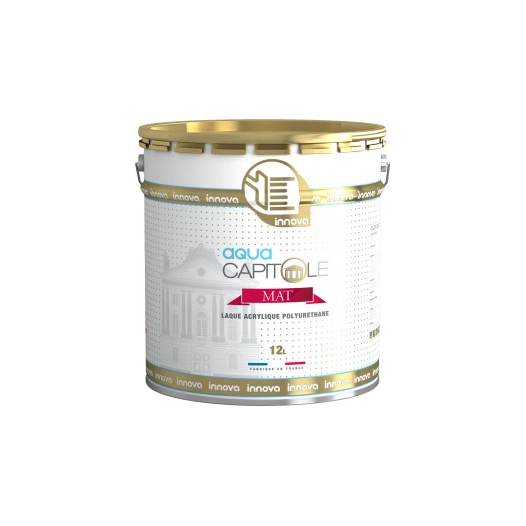 peinture innova capitole aqua finish mat blanc 12l - innova