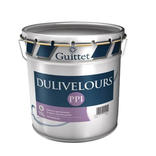 peinture guittet dulivelours acrylique blanc 15l - guittet