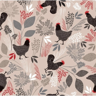 toile cirée déco access deco beige rl de 140cmx20m - access deco