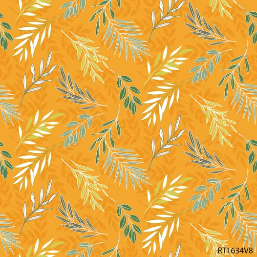toile cirée déco access deco ramage orange rl de 140cmx20m - access deco