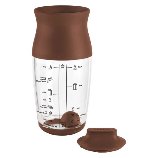 shaker a pates pour crepes, pan cakes, gaufres et gateaux - lekue