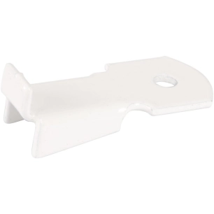 taquet cremaillere acier blanc