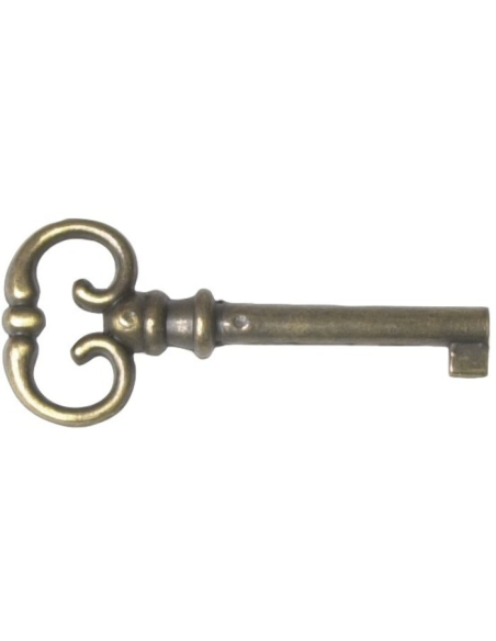 cle vieux laiton tige 40mm