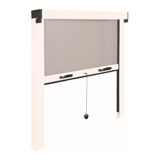 moustiquaire enroulable, blanche, 100 x 140 cm