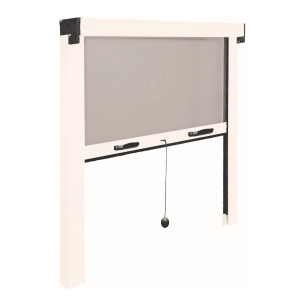 moustiquaire enroulable, blanche, 80 x 140 cm