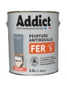 Peinture Fer 2.5 litres gris argent - ADDICT
