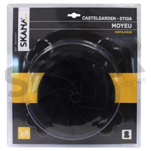 moyeu ventilateur adaptable pour tondeuse électrique castelgarden, stiga. alésage : 17 mm diamétre extérieur : 175 mm profondeur