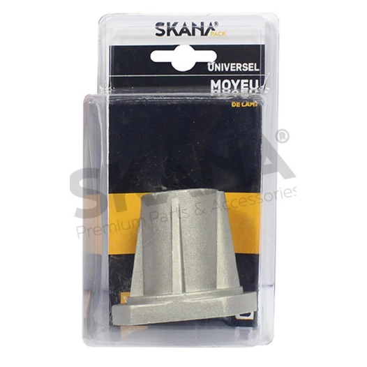 moyeu de lame universel modèle long. s' utilise avec une plaque de sécurité. s'adapte avec notre gamme de lames universelles de