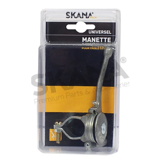 manette d'accélération en aluminium. avec collier ø : 23 à 27 mm pour fixation sur le mancheron. pour utilisation avec un câble