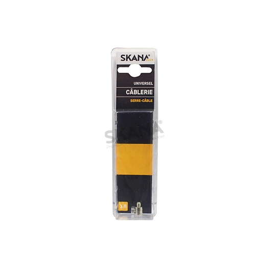 serre-câble à visser adaptable. pour câbles souples jusque ø: 2,5 mm.