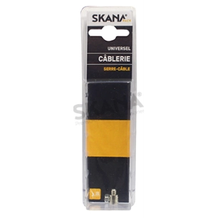 serre-câble à visser adaptable. pour câbles souples jusque ø: 2,5 mm.