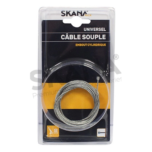 câble souple ø : 1,2 mm avec embout cylindrique 3,5 x 3 mm. longueur : 2,5 m.