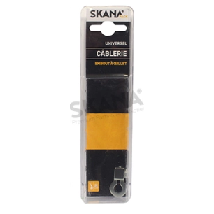 embout de câble en acier adaptable avec œillet de ø: 6,5 mm. pour câbles souples jusque ø: 2,5 mm.