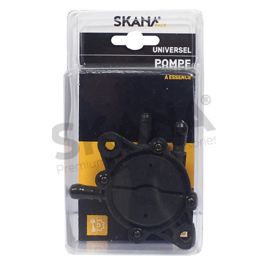 pompe à essence en plastique adaptable sur la majorité des autoportées avec réservoir en dessous du niveau du carburateur, néces