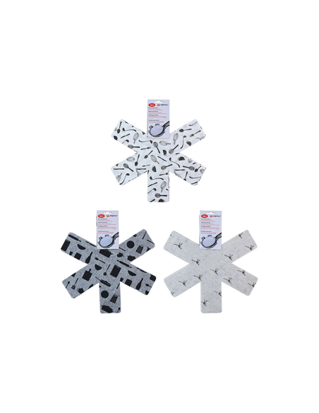 poêle de protection, 38 cm, modèles assortis, 3 pièces