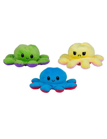 Poulpe Réversible Expression double, anti-stress - EDDY TOYS
