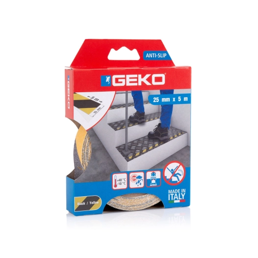 ruban adhésif antidérapant 25mmx5m - geko