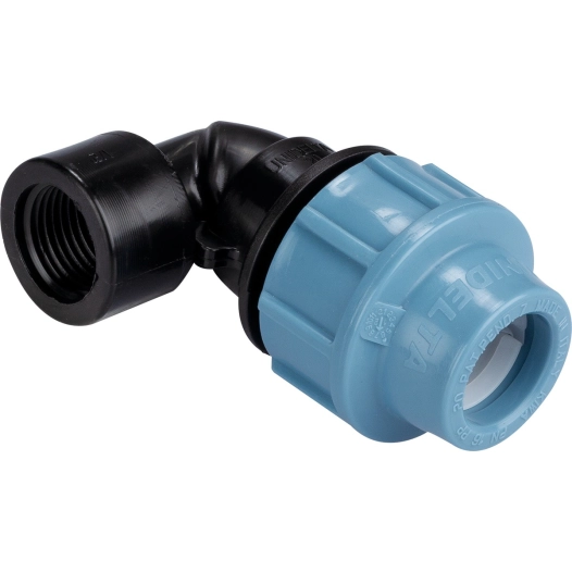 Coude femelle pour tuyau polyéthylène 20mm - 20x27 (3/4')