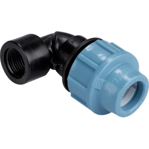 Coude femelle pour tuyau polyéthylène 20mm - 20x27 (3/4')