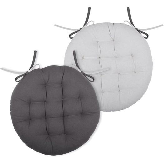 Galette ronde STOF gris/perle Ø.38cm - STOF