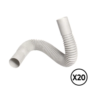pvc flexible courbe ø 20 mm, 20 unités