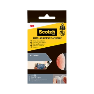 rouleau de ruban autofixant extreme, transparent, 25 mm x 1 m, 2 pièces, max 5 kg