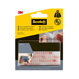 bande autofixante extrême, transparente, 25 mm x 76 mm, 2 pièces, max 5 kg
