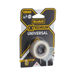 ruban adhésif universel extremium 3, 3 m x 19 mm, blanc