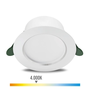 downlight ultra efficace taille diamant, ø14,5x4,95cm, 4000k 800im. philips