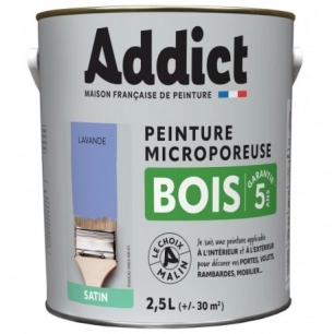 Peinture Bois 2.5 litres lavande - ADDICT