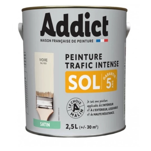 Peinture Sol 2.5 litres Ton pierre - ADDICT