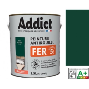 Peinture Fer 2.5 litres vert mousse - ADDICT