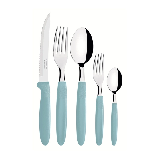 ménage de couverts bleu 30 pièces