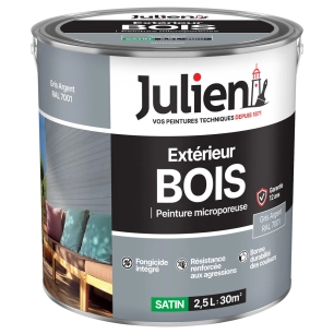 peinture extérieure bois microporeuse 2.5l - julien