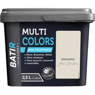 batir multicolors peinture multisupports satin soyeux 2.5l - batir