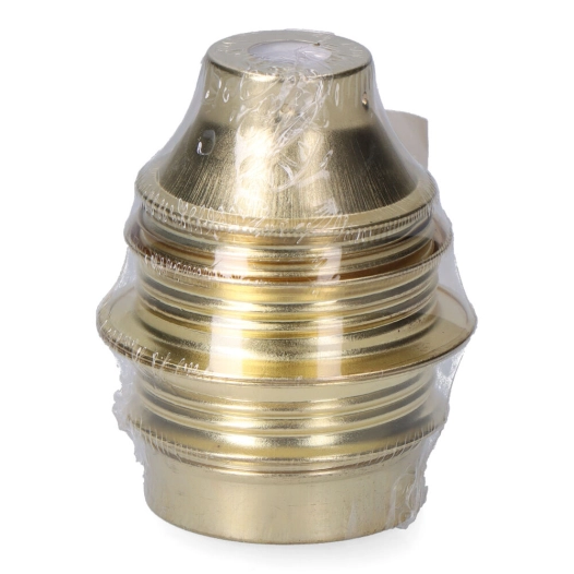 douille à visser e27, laiton plaqué (sous film rétractable)