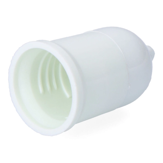 douille de lampe de construction avec suspension e27, 4 a 250 v, blanche, ø35 x 60 mm (sous film rétractable)