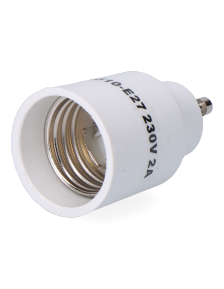 Adaptateur GU10 vers E27 Convertit douille GU10 en E27, 2-230V - F-LINE