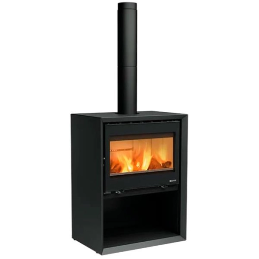 nordica poêle à bois panoramique dante5.0avecbucher * - nordica