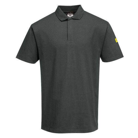 polo antistatique esd - taille 4xl - gris zoom - portwest